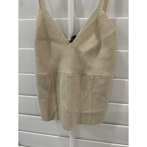 Inc International Concepts Women's Tank Top M Spaghetti Strap golden size large